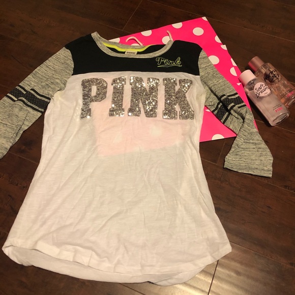 PINK Victoria's Secret Tops - ❌ SOLD ❌ Victoria Secret Pink Baseball Tee